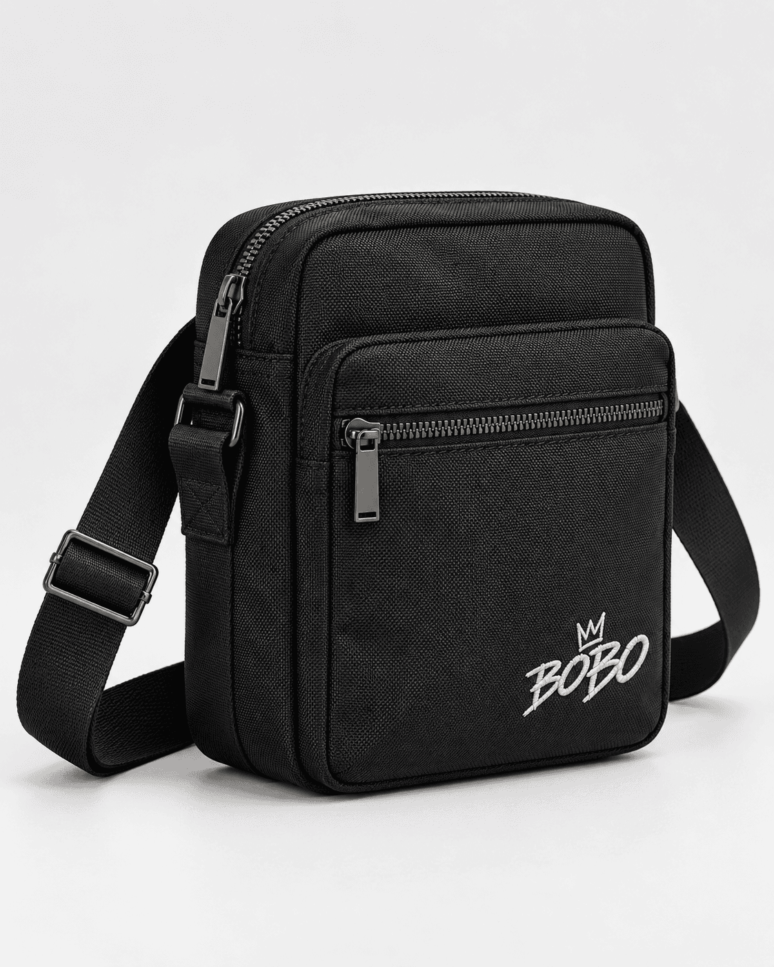 BOBO Archive Crossbody Bag in Black, front view